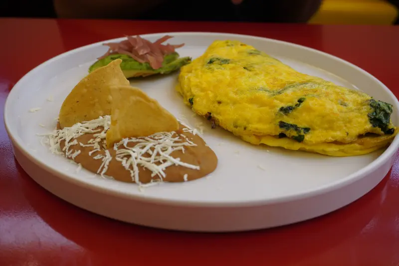 Omelette vegetariano